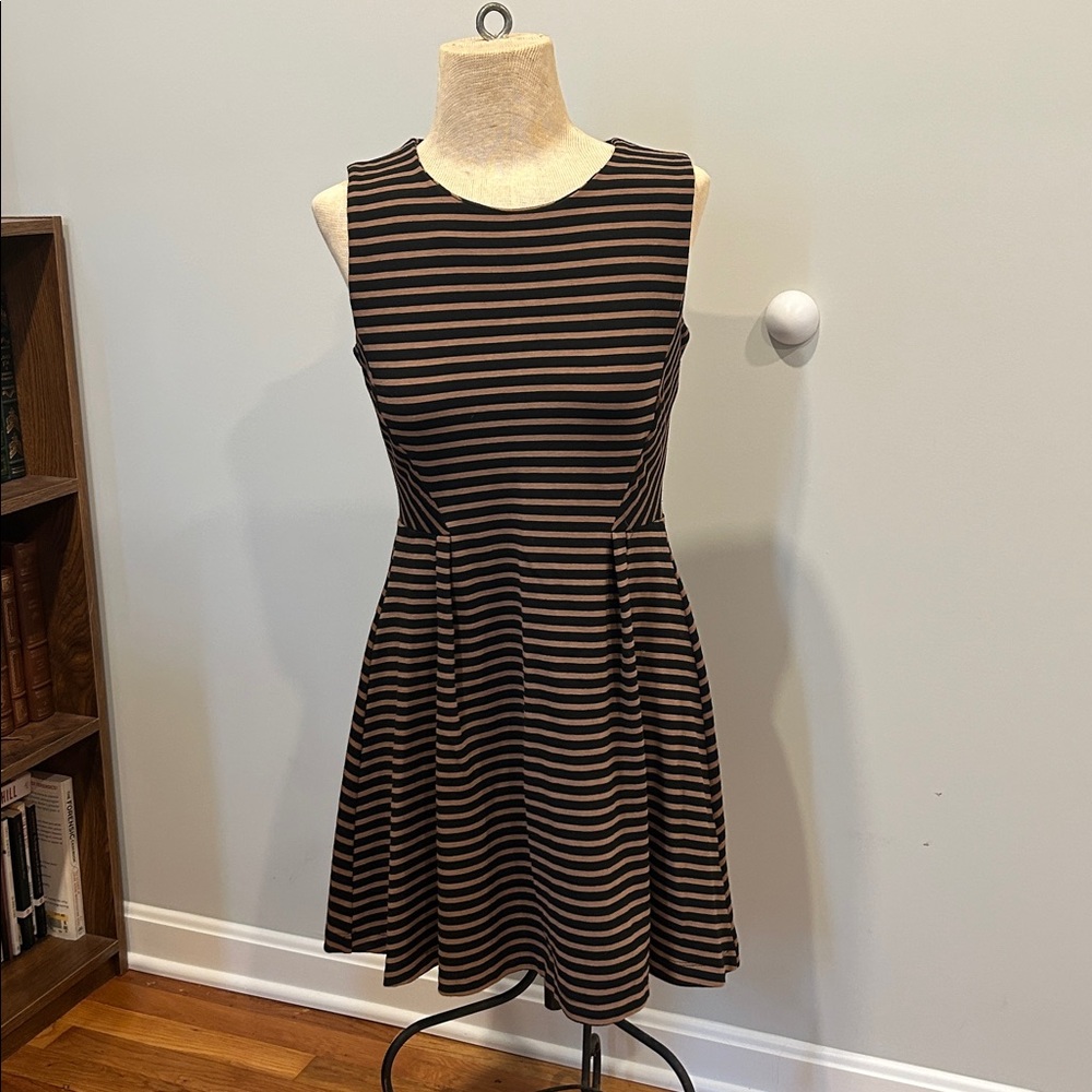 Sleeveless Striped Mini Dress
